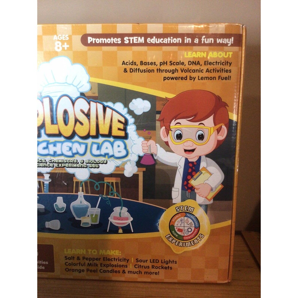 Playz Explosive Kitchen Lab 26+ Physics, Chemistry & Biology Science NEW SEALED